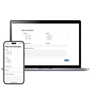 formularz raport produkcyjny